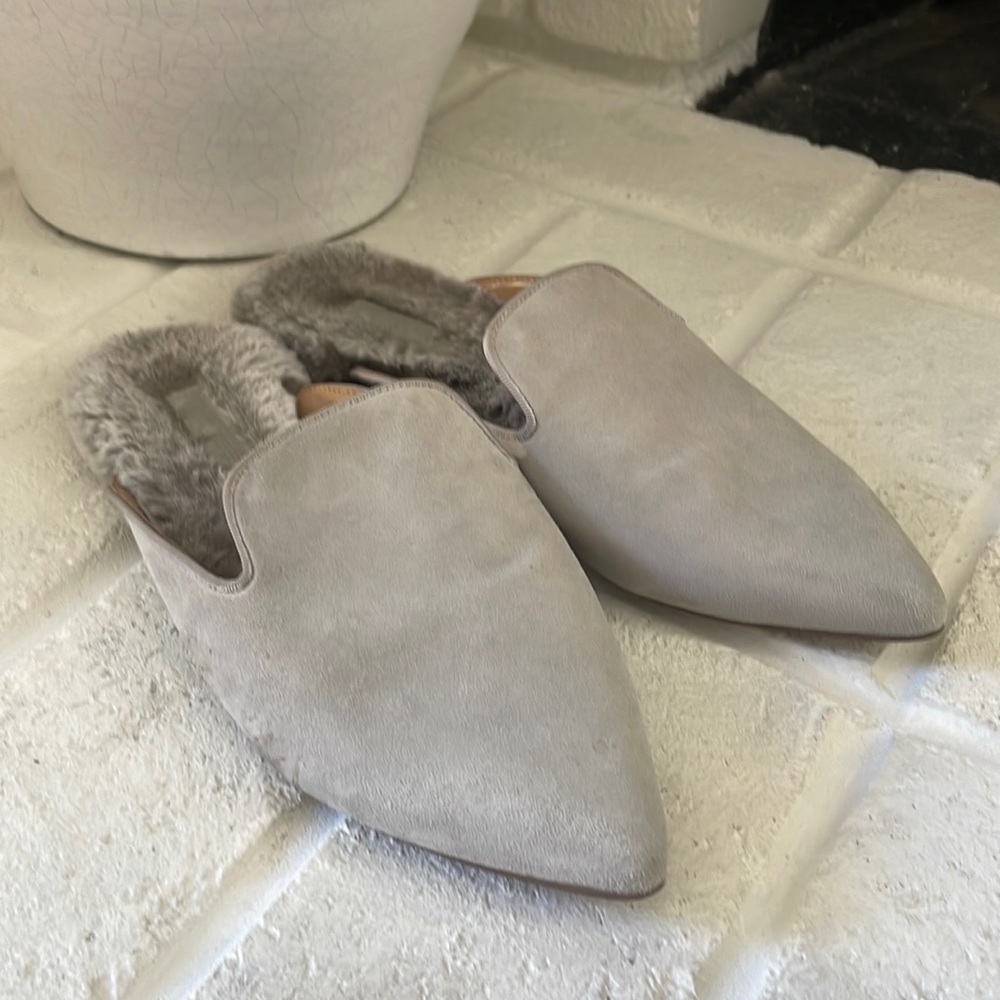 Banana Republic Furry Mules